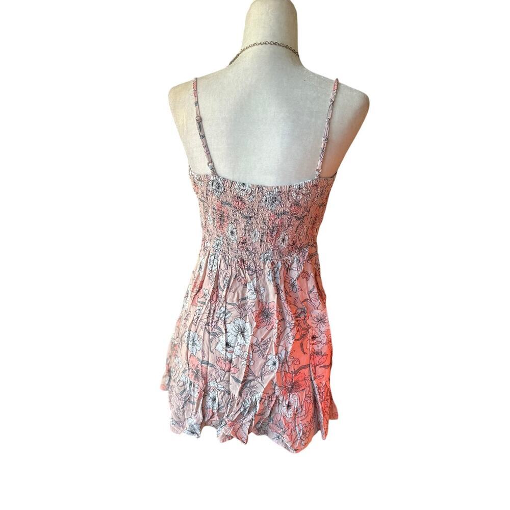 🍁 BUNDLE ONLY - 5/$15  Aeropostale Floral Ditzy Ruffle Mini Dress, Pink, Medium - Picture 2 of 5